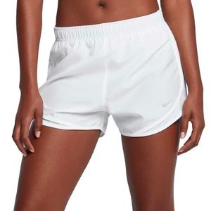 Nike White Dryfit Tempo Run Shorts. Sz S